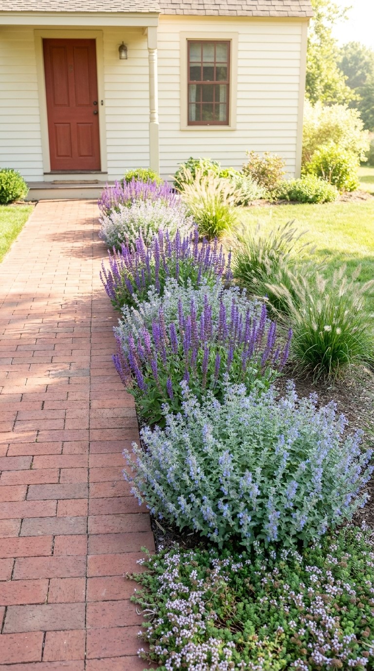 Sunny Front Yard Landscaping