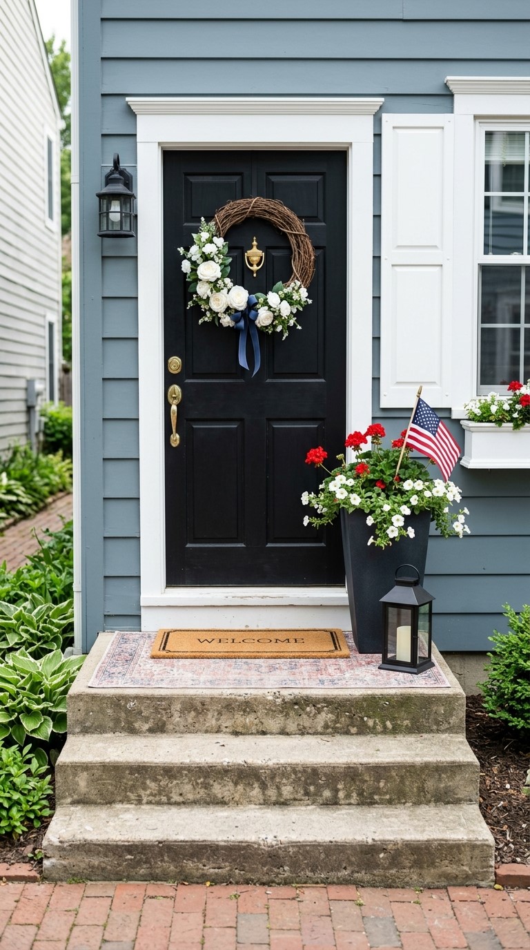 Patriotic Front Porch Decorations