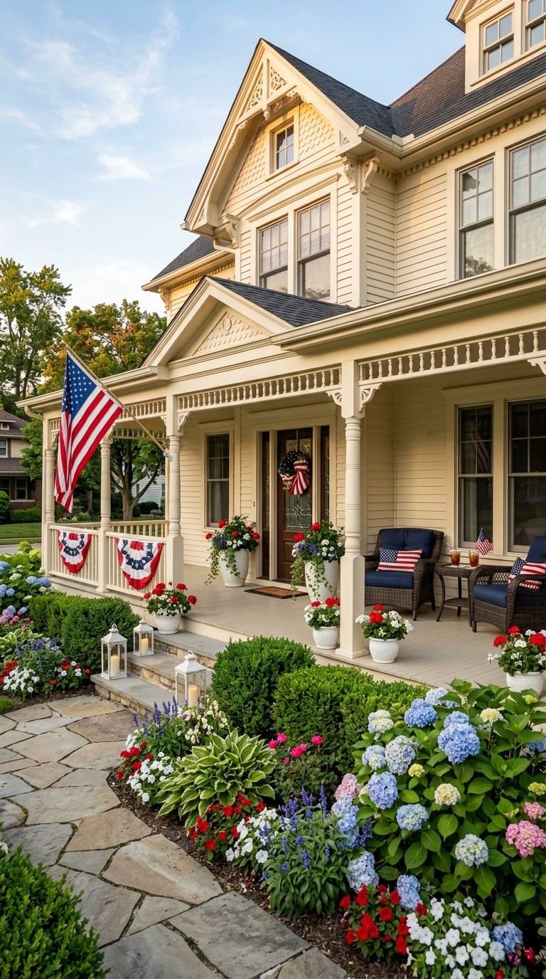 Large Patriotic Front Porch