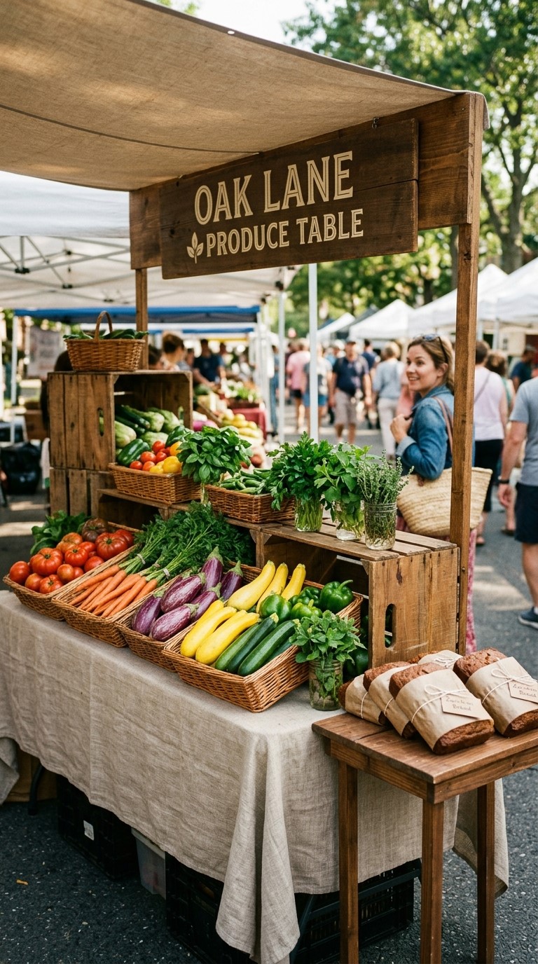 Farmers Market Produce Display