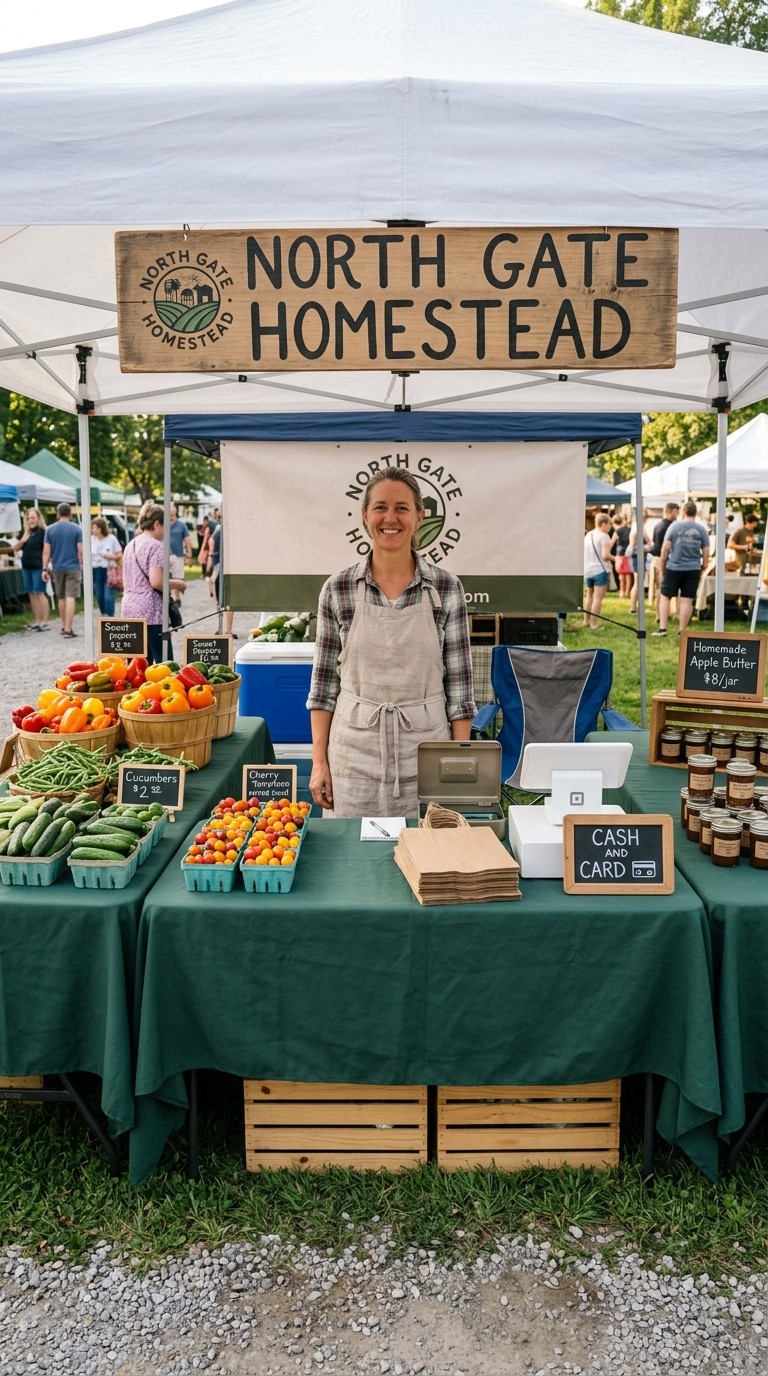 Farmers Market Booth Setup