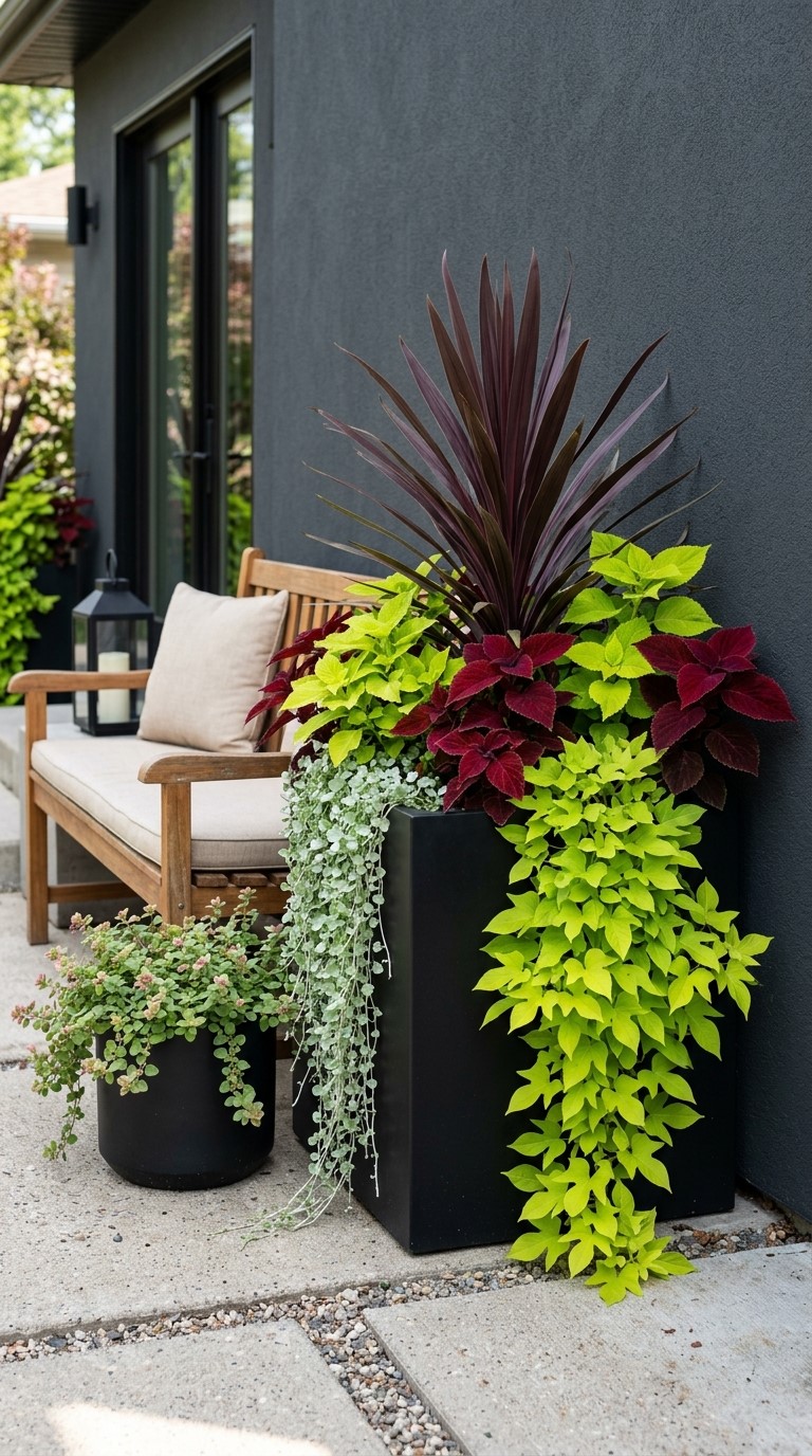 Full Sun Trailing Plants for Pots With Foliage