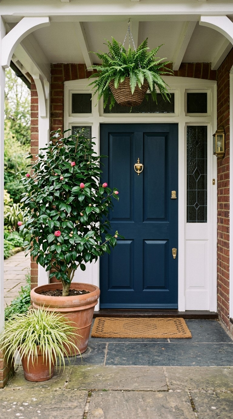 Camellia in a classic terracotta pot