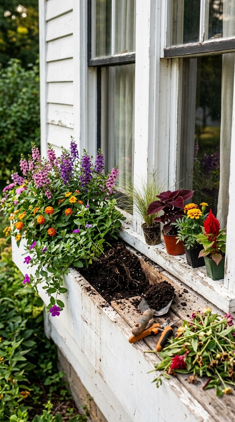 Late Summer Window Box Flowers
