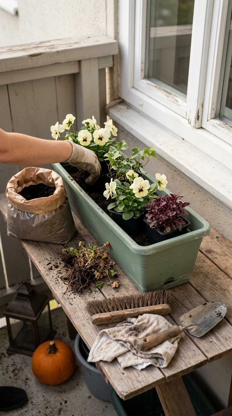 Budget Fall Window Box Ideas for Apartments