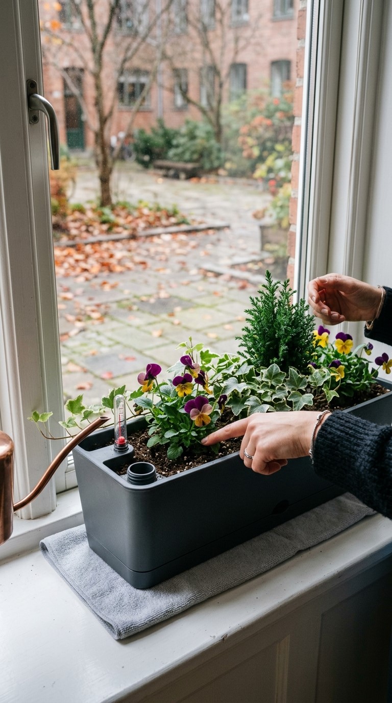 Self-Watering Window Boxes for Easier Apartment Gardening