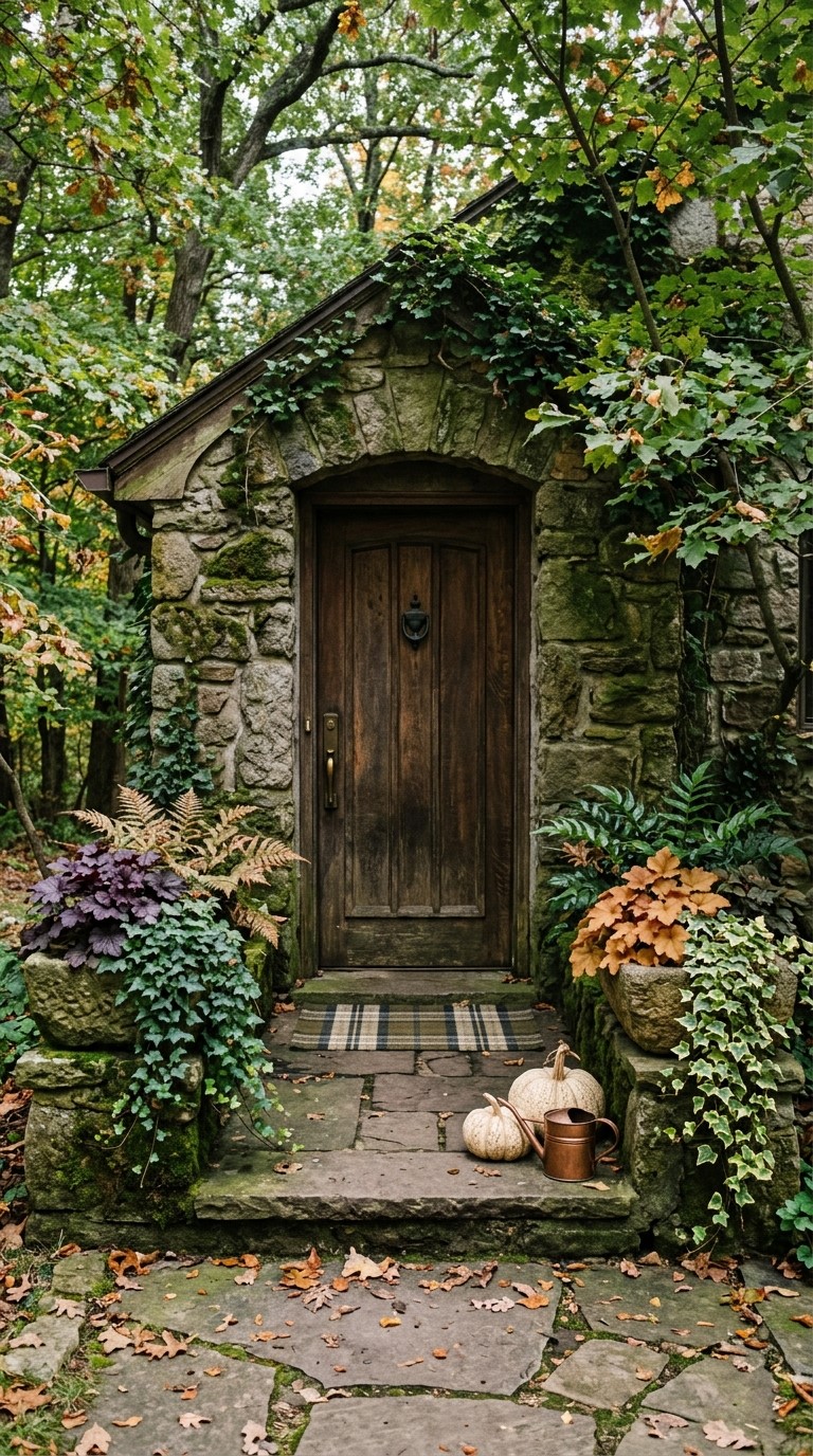 Shade Loving Fall Porch Planters With Heuchera and Ferns