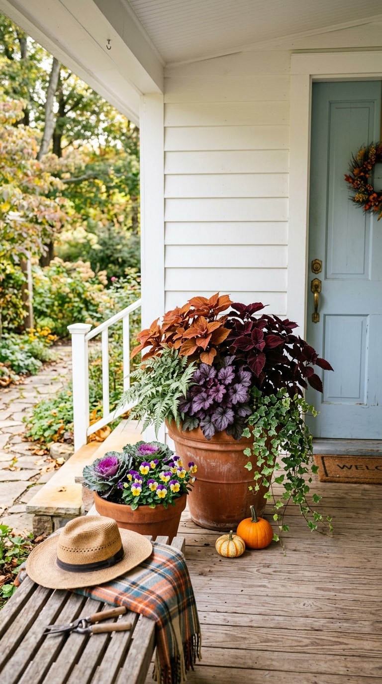 Fall Container Plants for Shade Porch Pots With Coleus