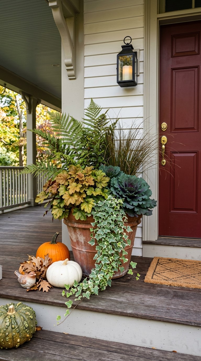 Build Shaded Fall Porch Planters