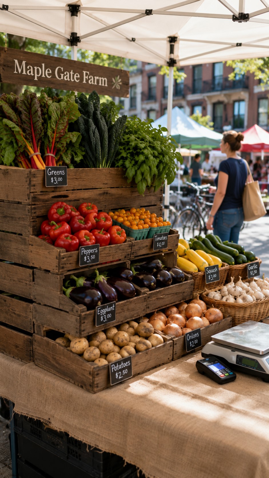 Small Farmers Market Booth Displays