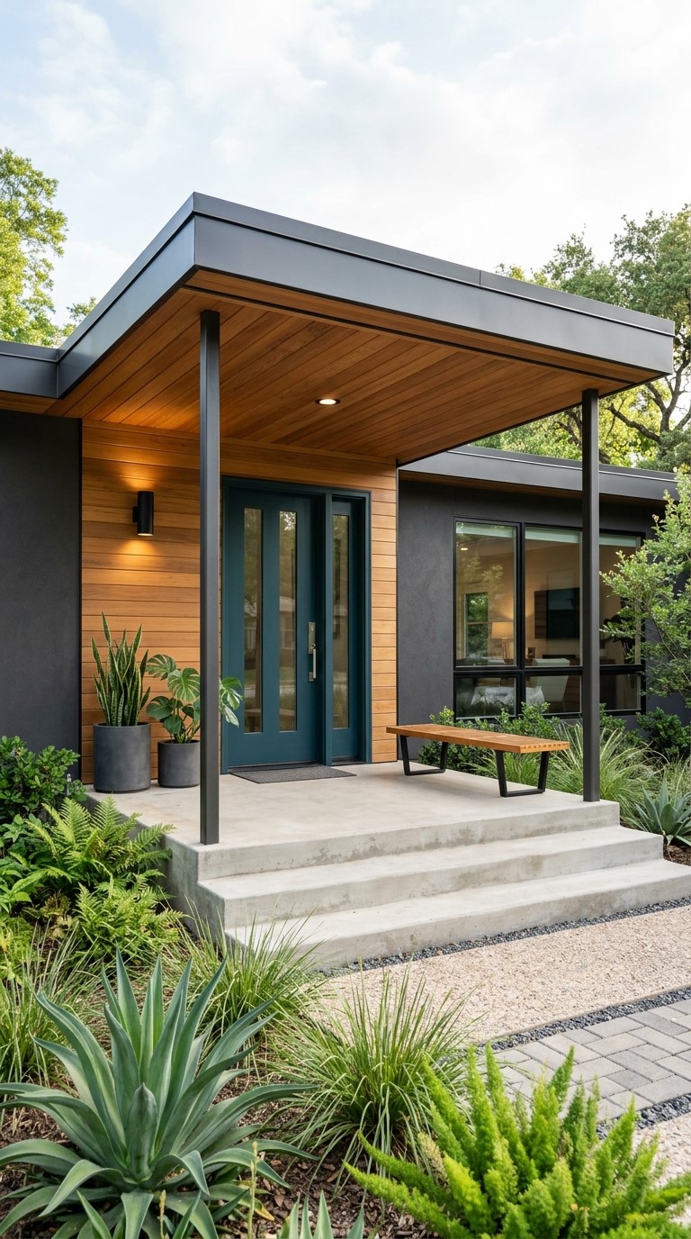 Modern Covered Front Porch Ideas