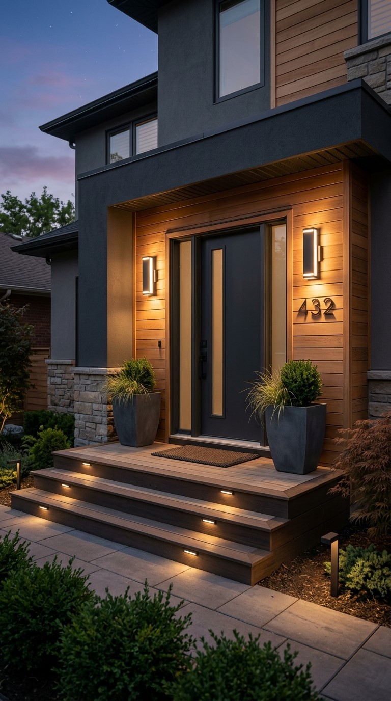 Modern Front Porch Lighting Ideas