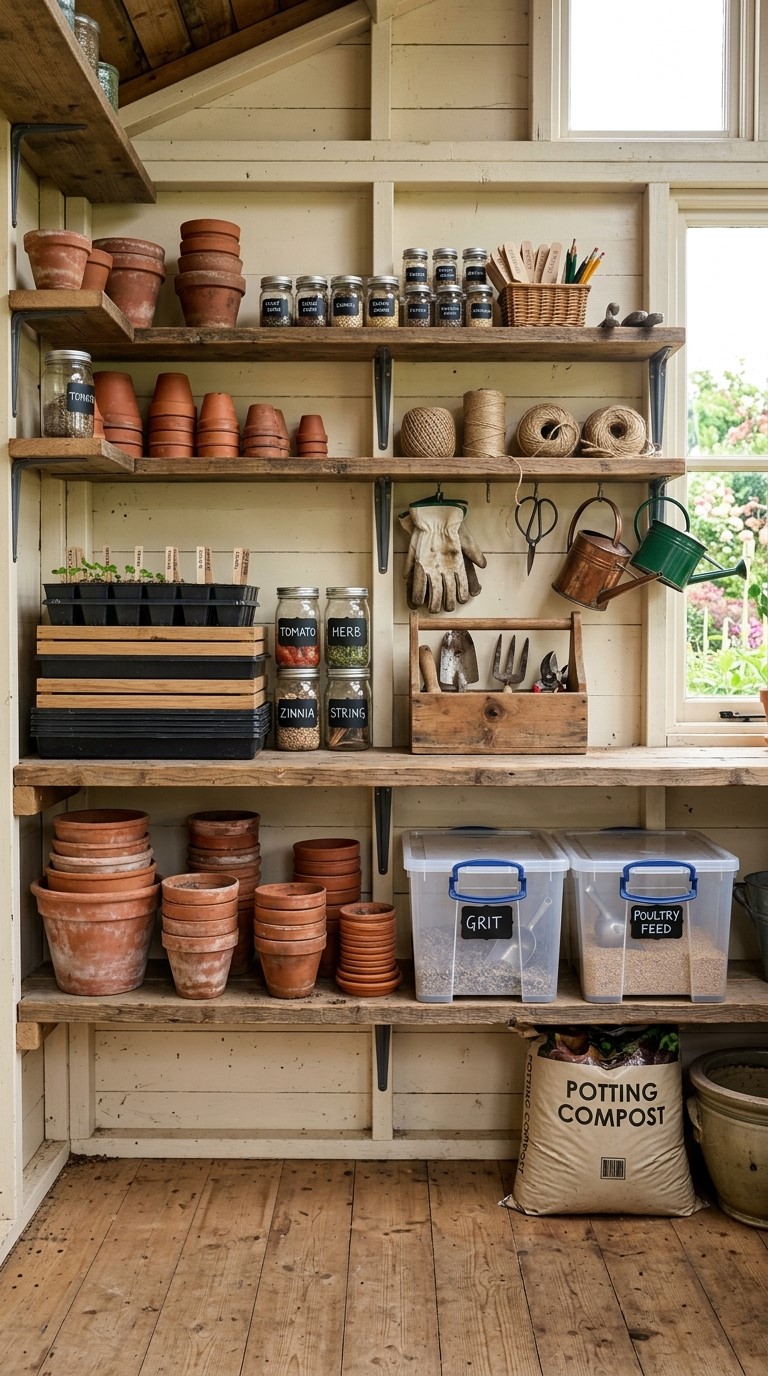 Potting Shed Storage Ideas