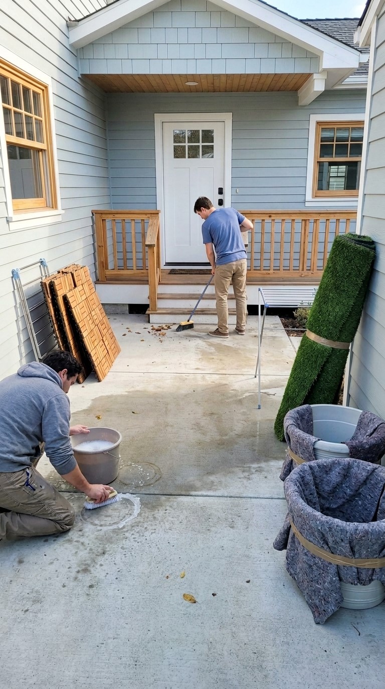 Temporary Front Yard Landscaping