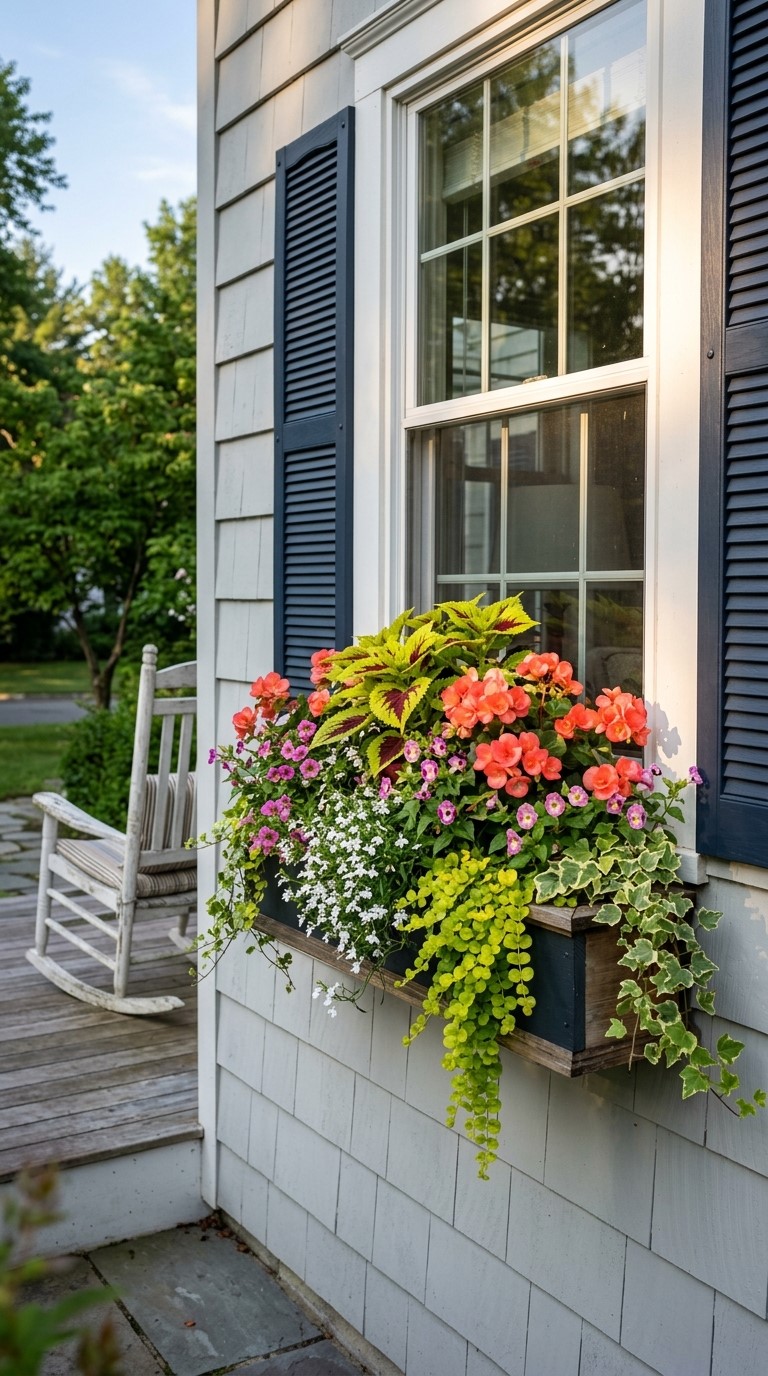 Partial Shade Window Box Ideas