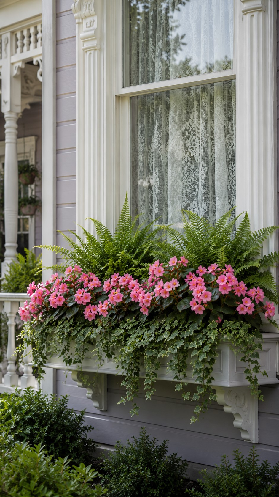 Begonias as Window Box Flowers for Shade