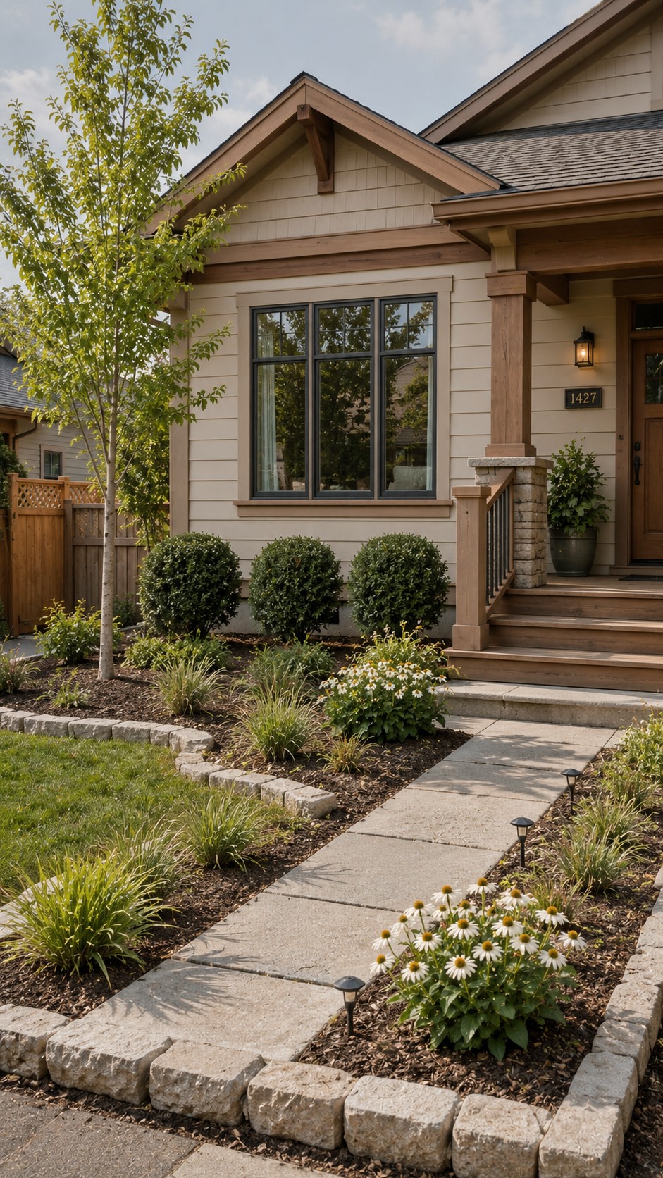 Low-Maintenance Small Front Yard Landscaping