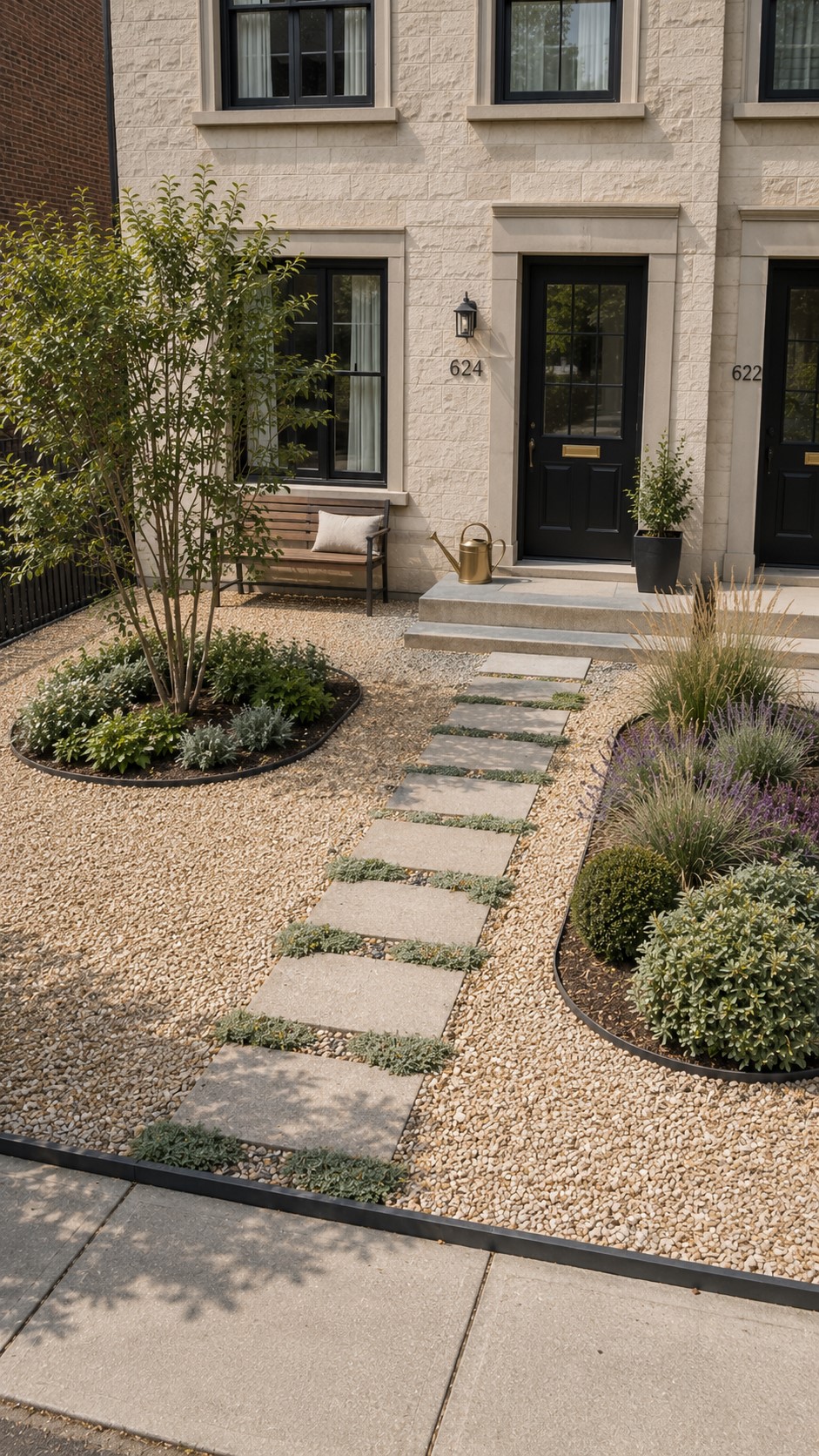 Small Front Yard Landscaping Without Grass