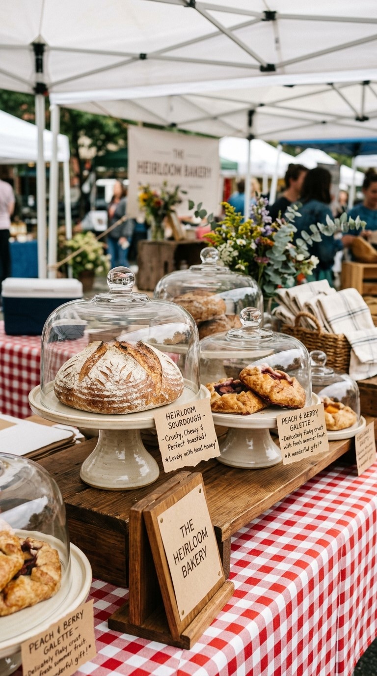 Table Setup for Delicate Baked Goods