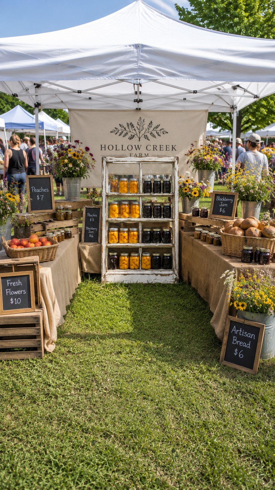 Farmers Market U Layout Shelving