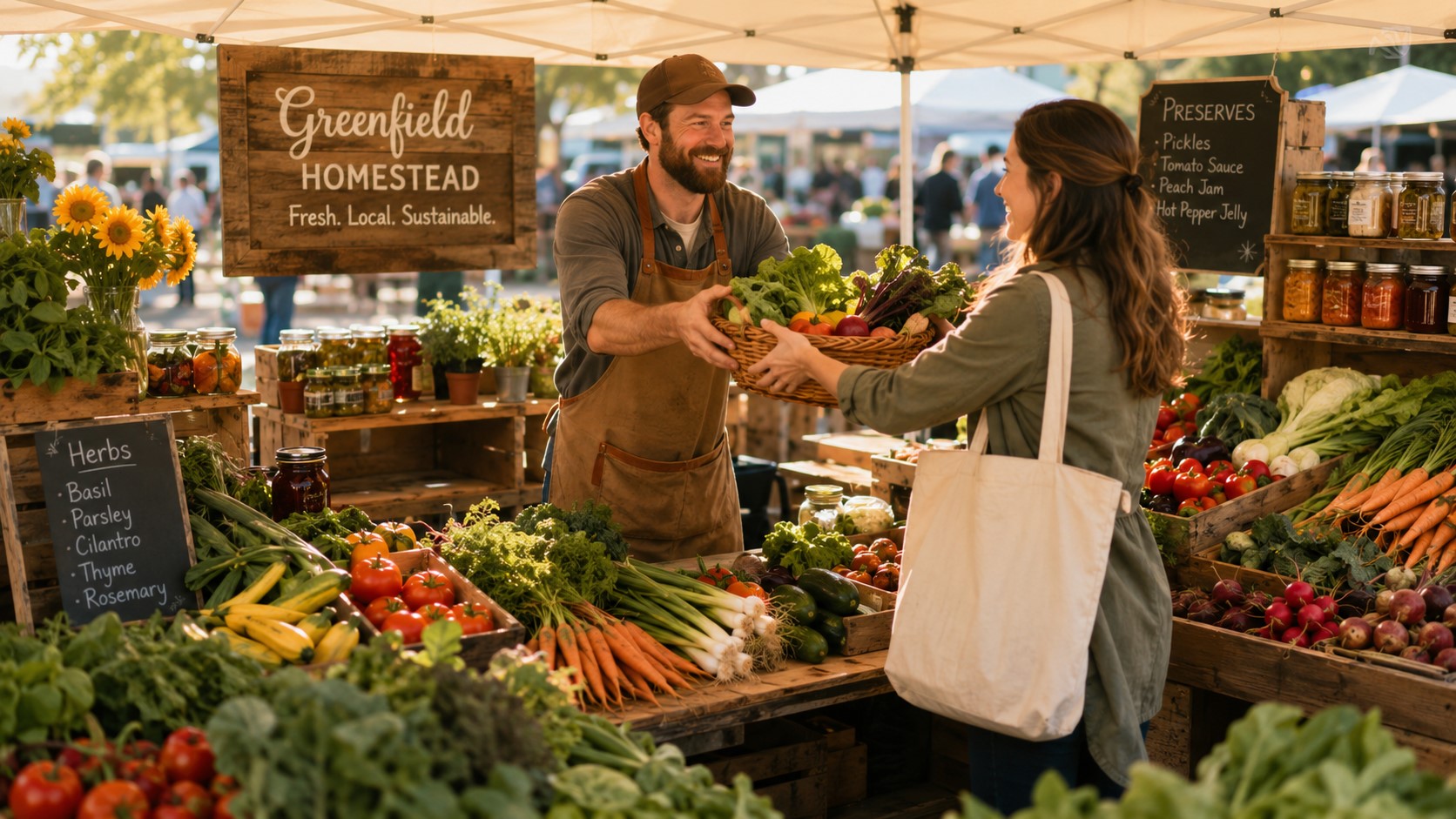 Bring the Farm to the Market: Designing a Welcoming U-Shaped Farmers Market Booth for Your Harvest