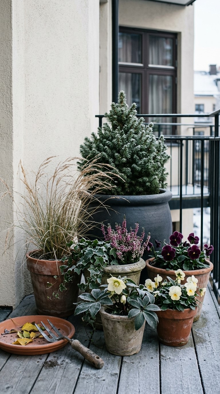 Winter Balcony Garden Plants for Cold Months