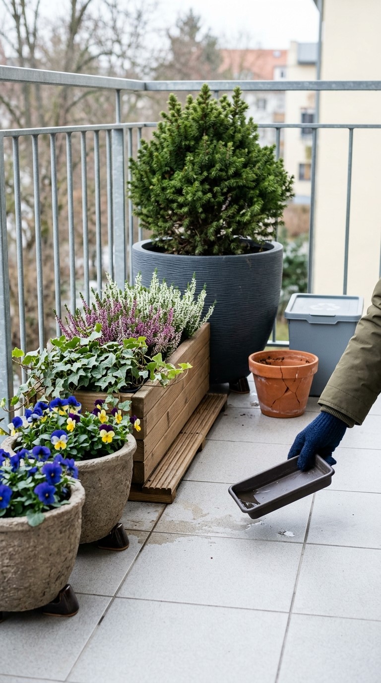 Containers for a Winter Garden Balcony