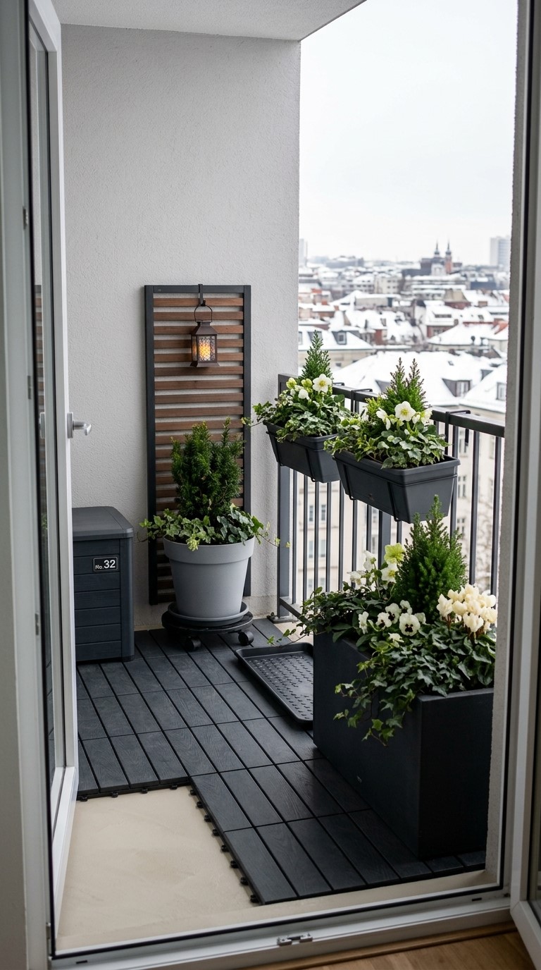 Apartment Winter Balcony Garden Ideas