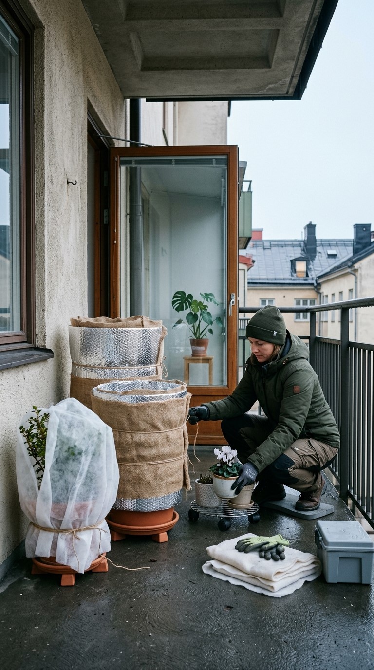 Protect a Winter Balcony Garden From Bad Weather