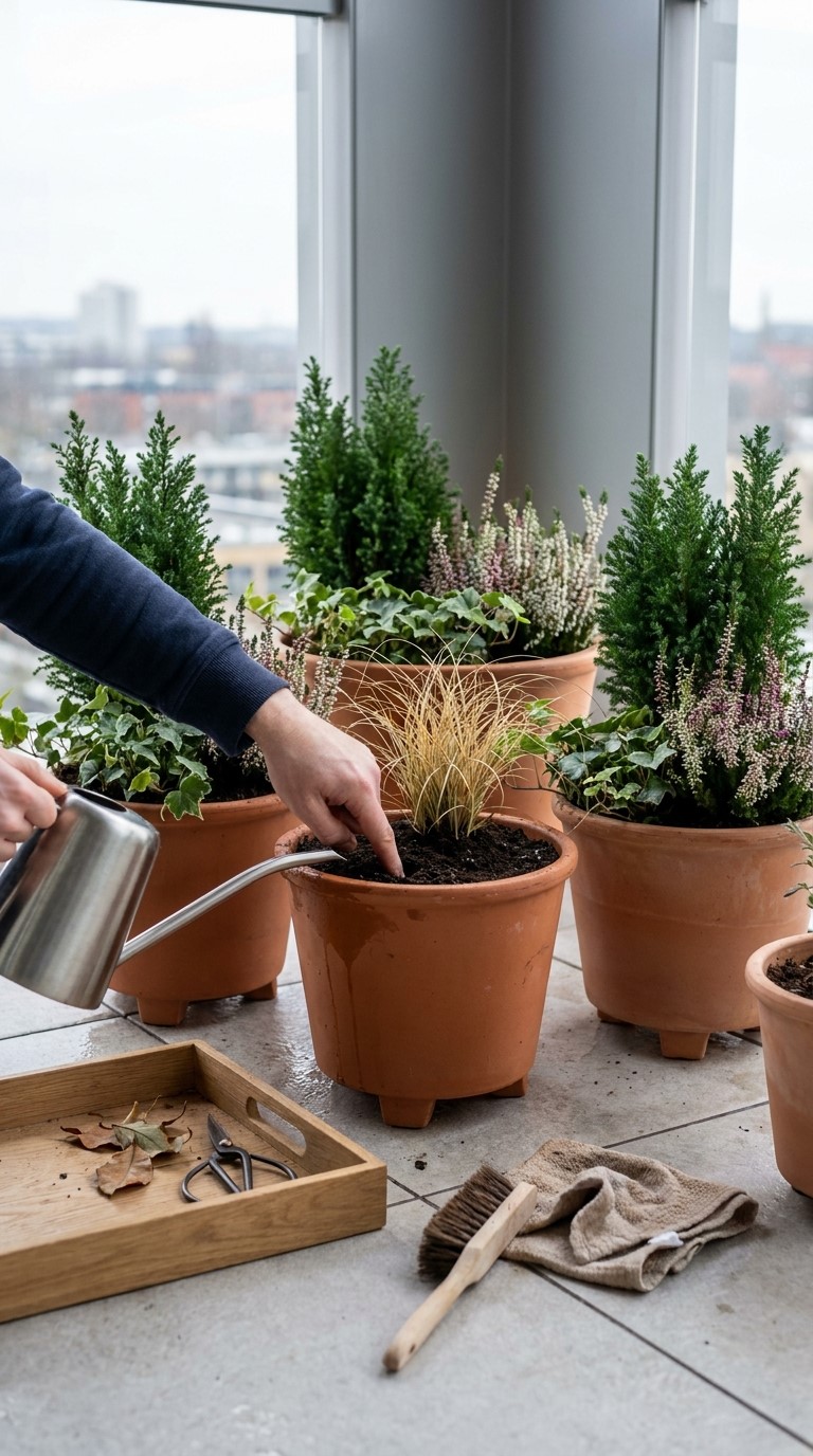 Low-Maintenance Winter Balcony Garden Ideas 