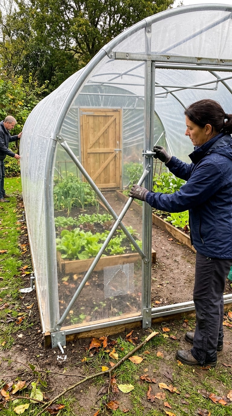 Polytunnel Cover Installation