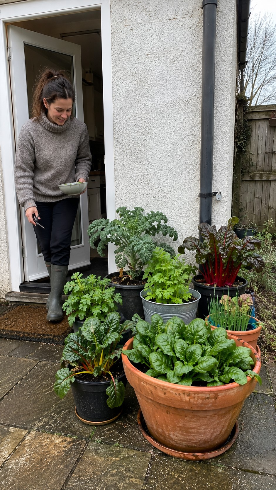 Easy Winter Vegetables in Pots
