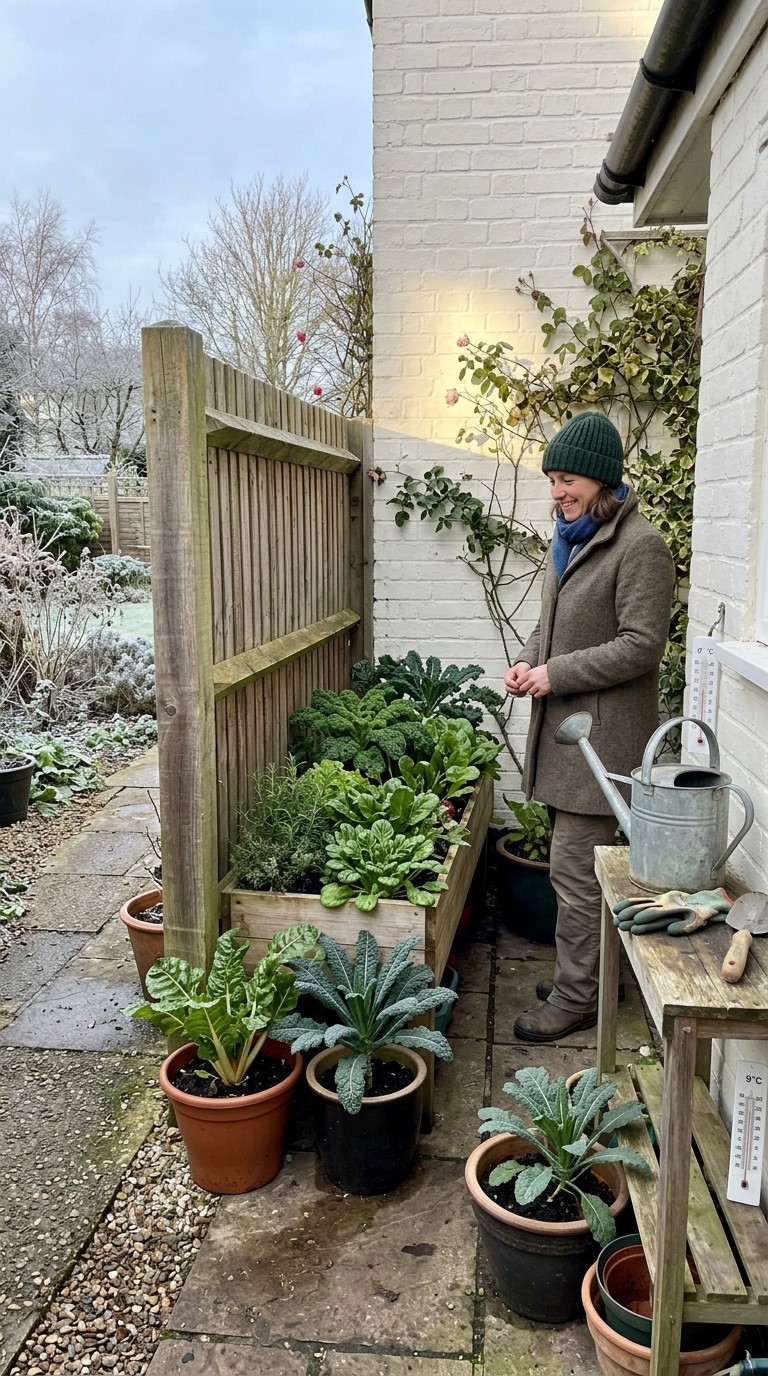 Sheltered Corner Into a Simple Winter Garden