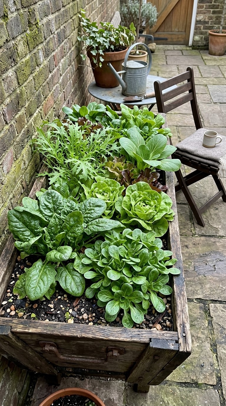 Winter Container Gardening With Salad Leaves