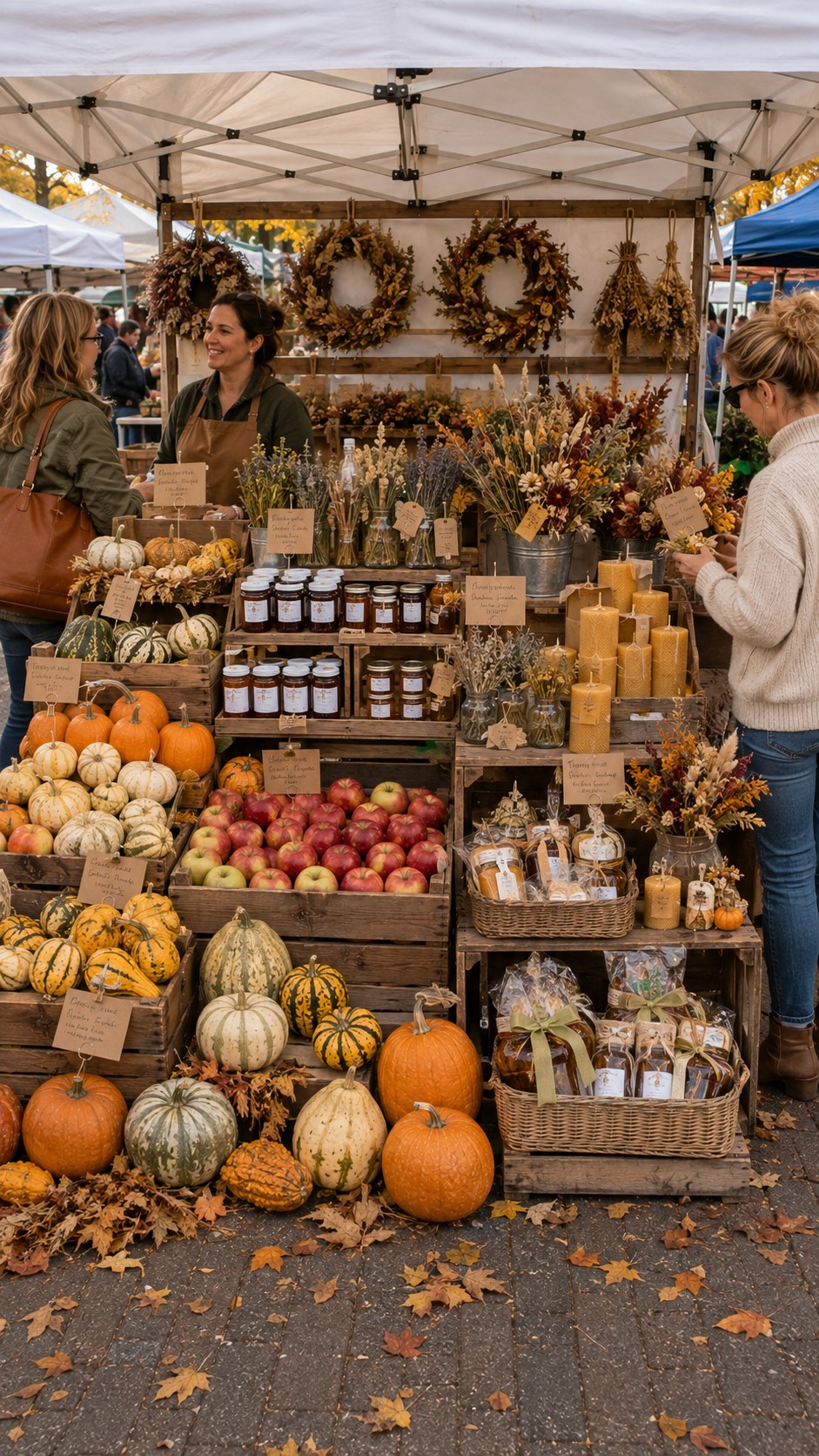 Fall Farmers Market Booth Ideas for a Broader Product Mix