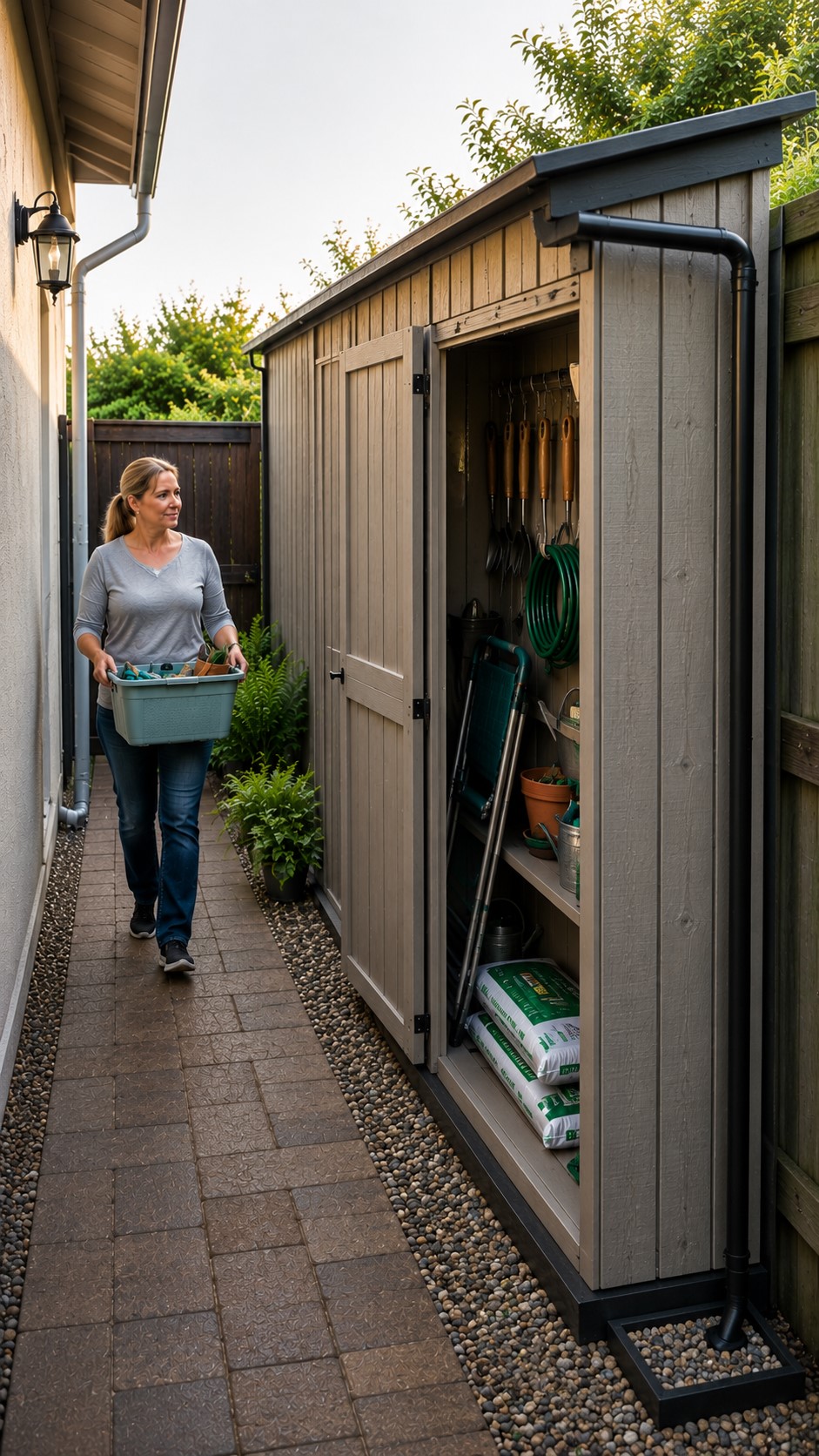  Shallow Shed for Small Garden Storage