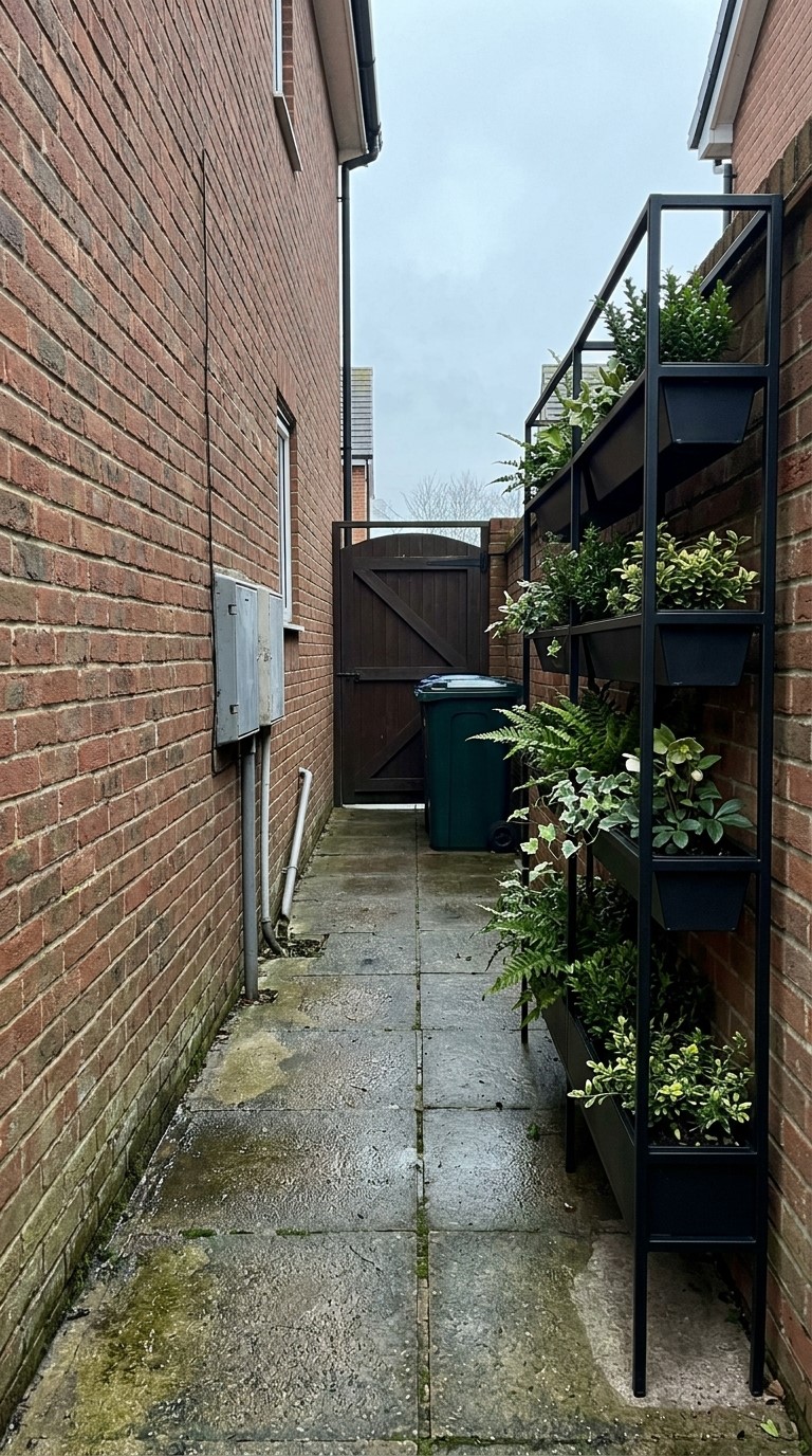 Vertical Side Yard Garden