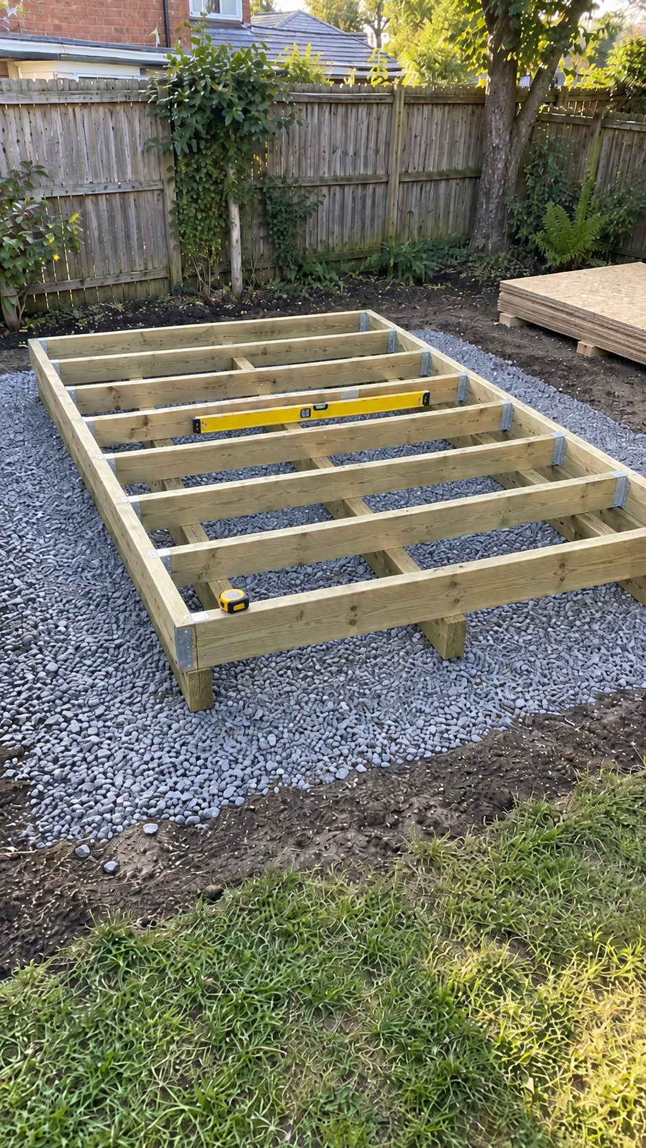 Shed Base Preparation