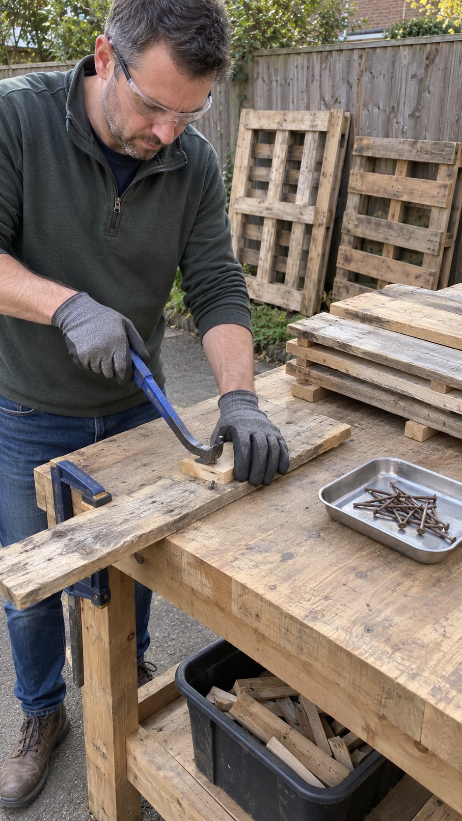 Reclaimed Timber Cladding for a Garden Shed