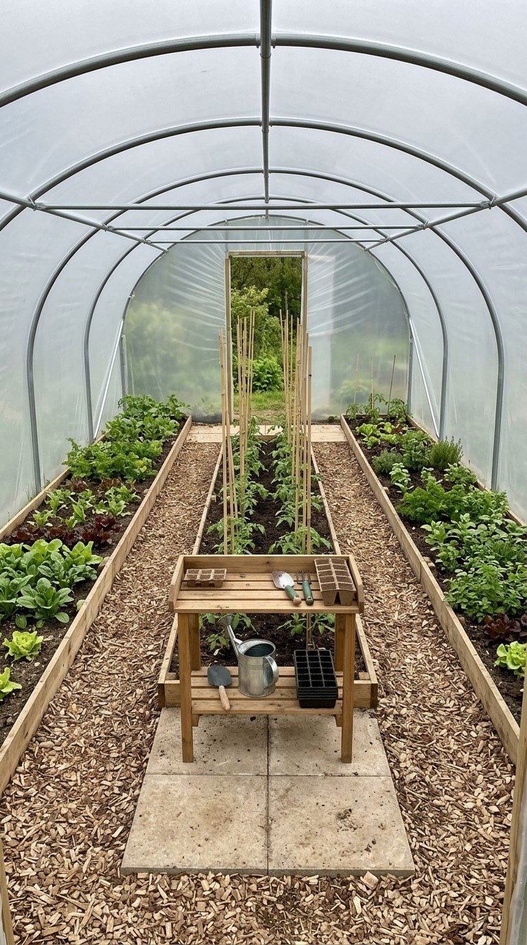Large Polytunnel Layouts