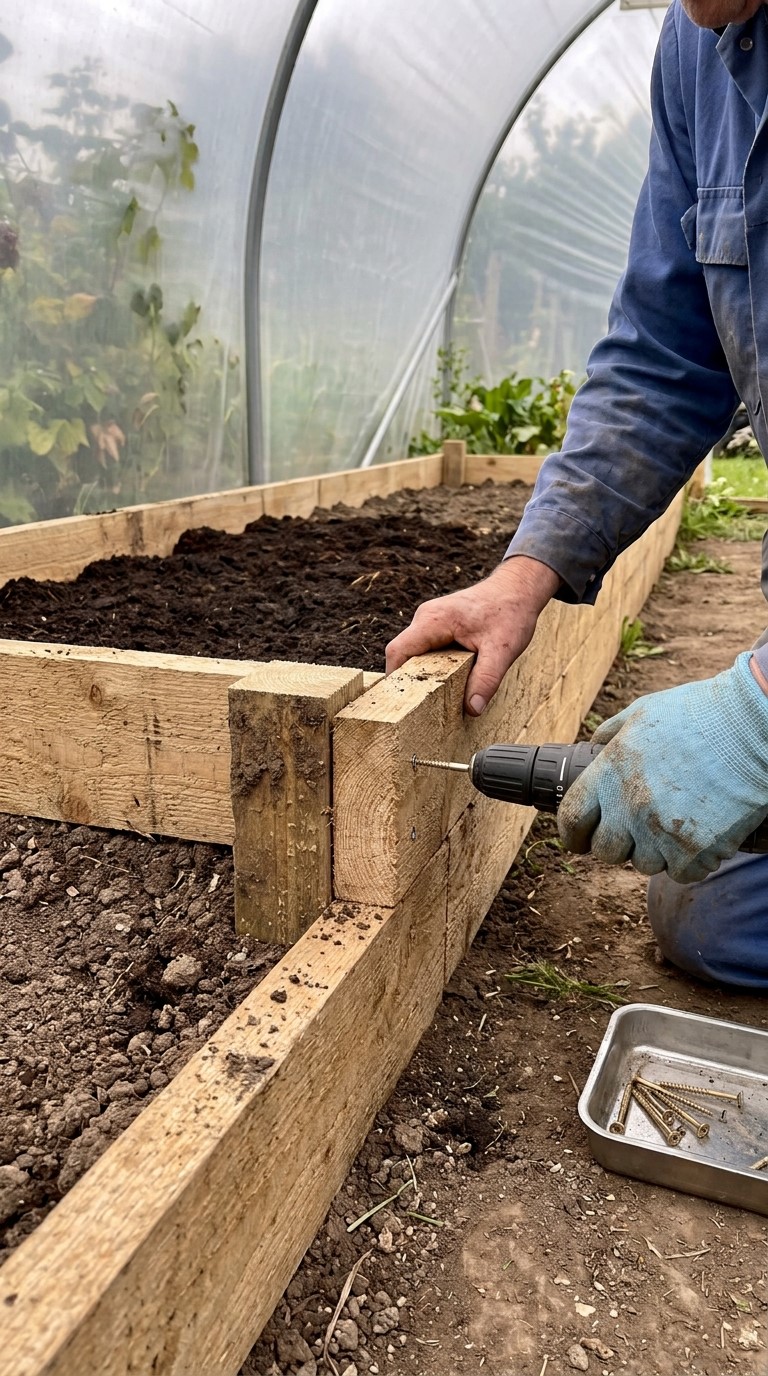 Polytunnel Beds and Paths