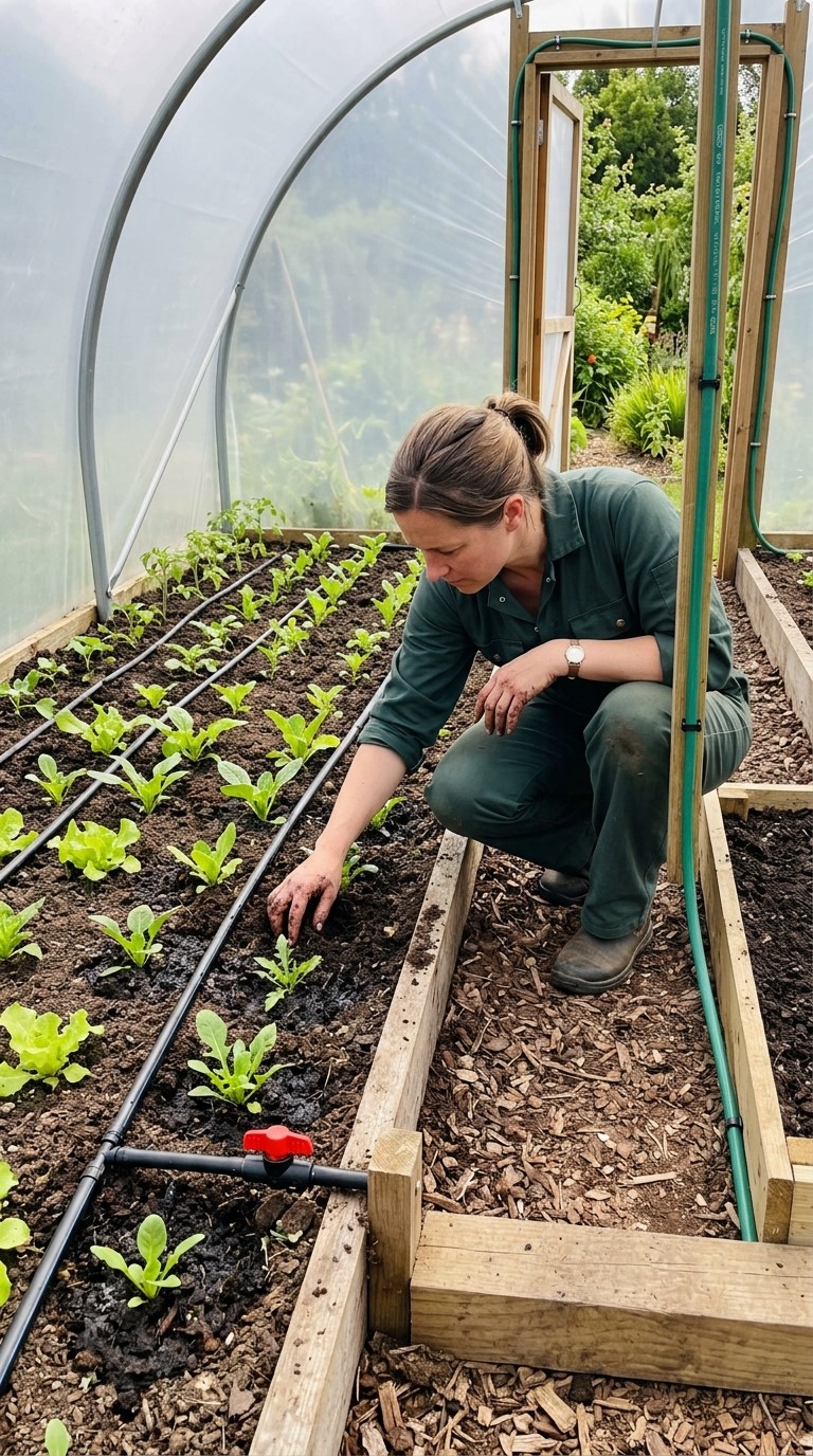 Polytunnel Watering Access