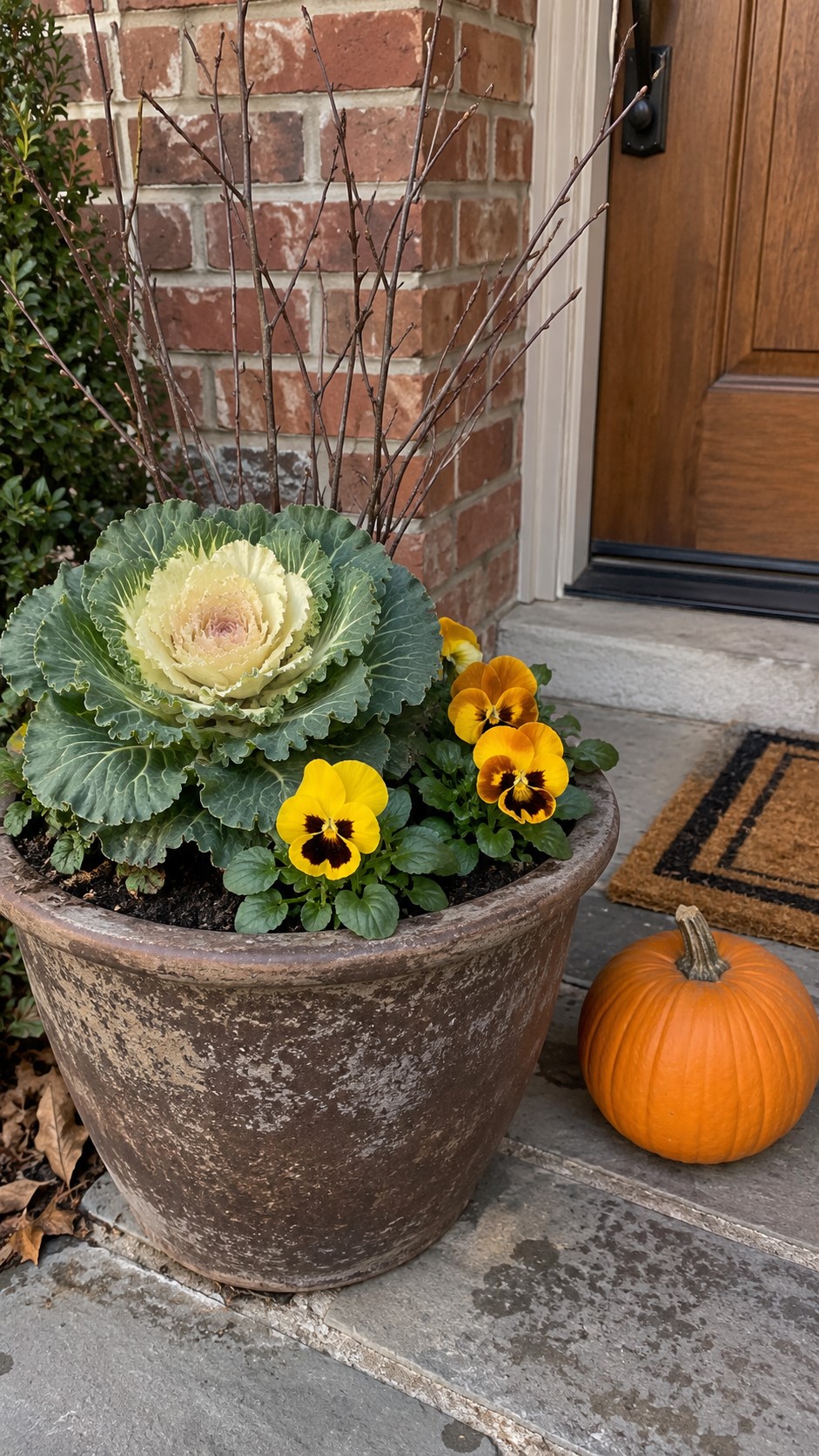 Classic Harvest Mix for Thanksgiving Front Porch Planters