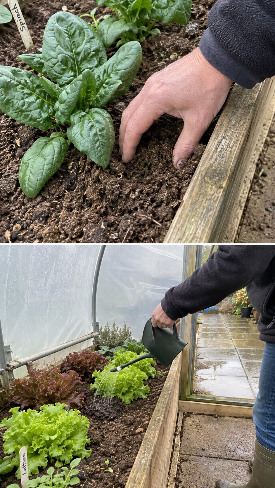 Watering Winter Vegetables