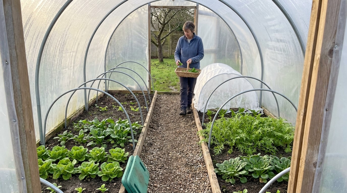 What to Grow in an Unheated Polytunnel in Winter