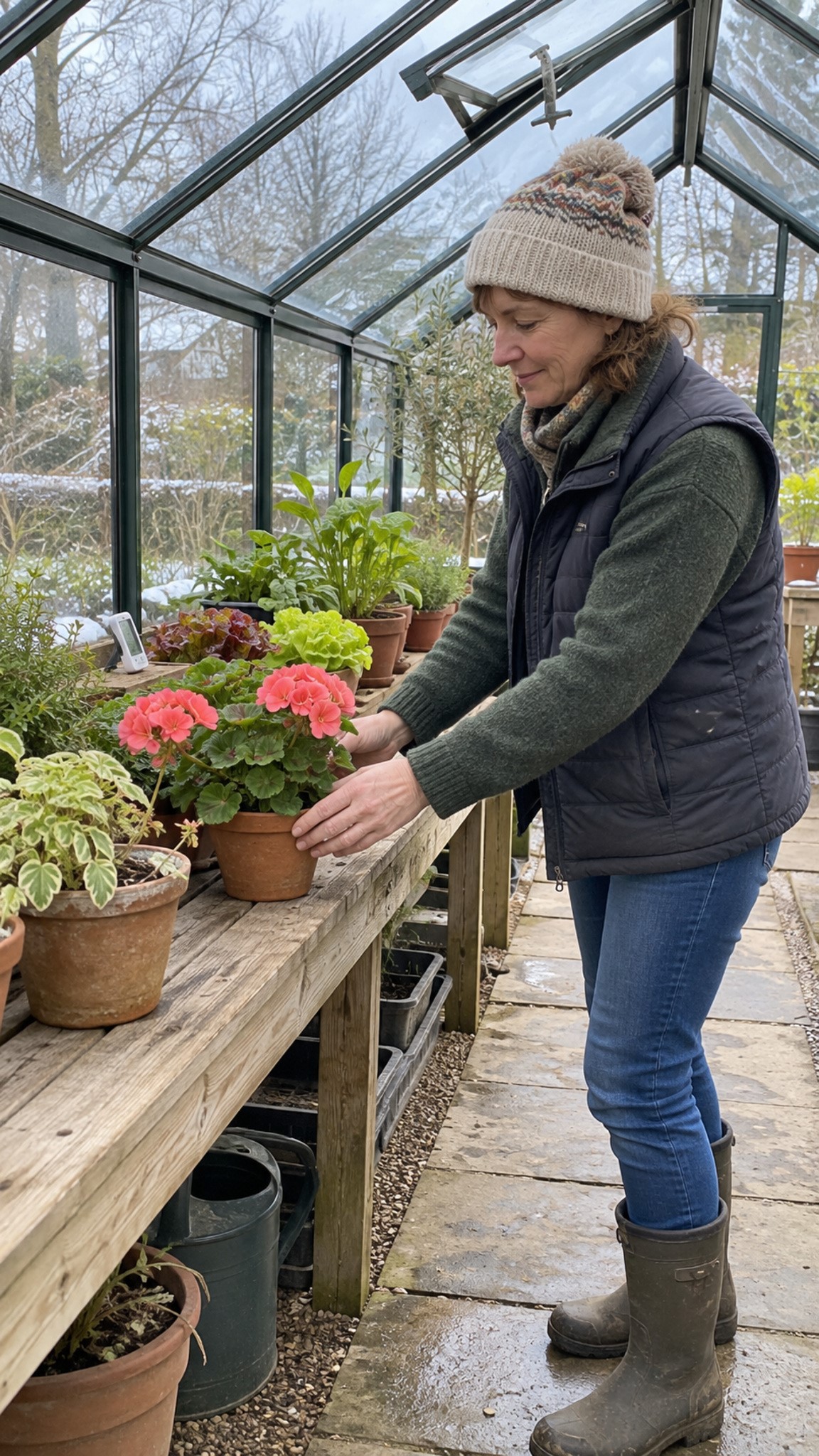 Check each plant’s winter temperature needs