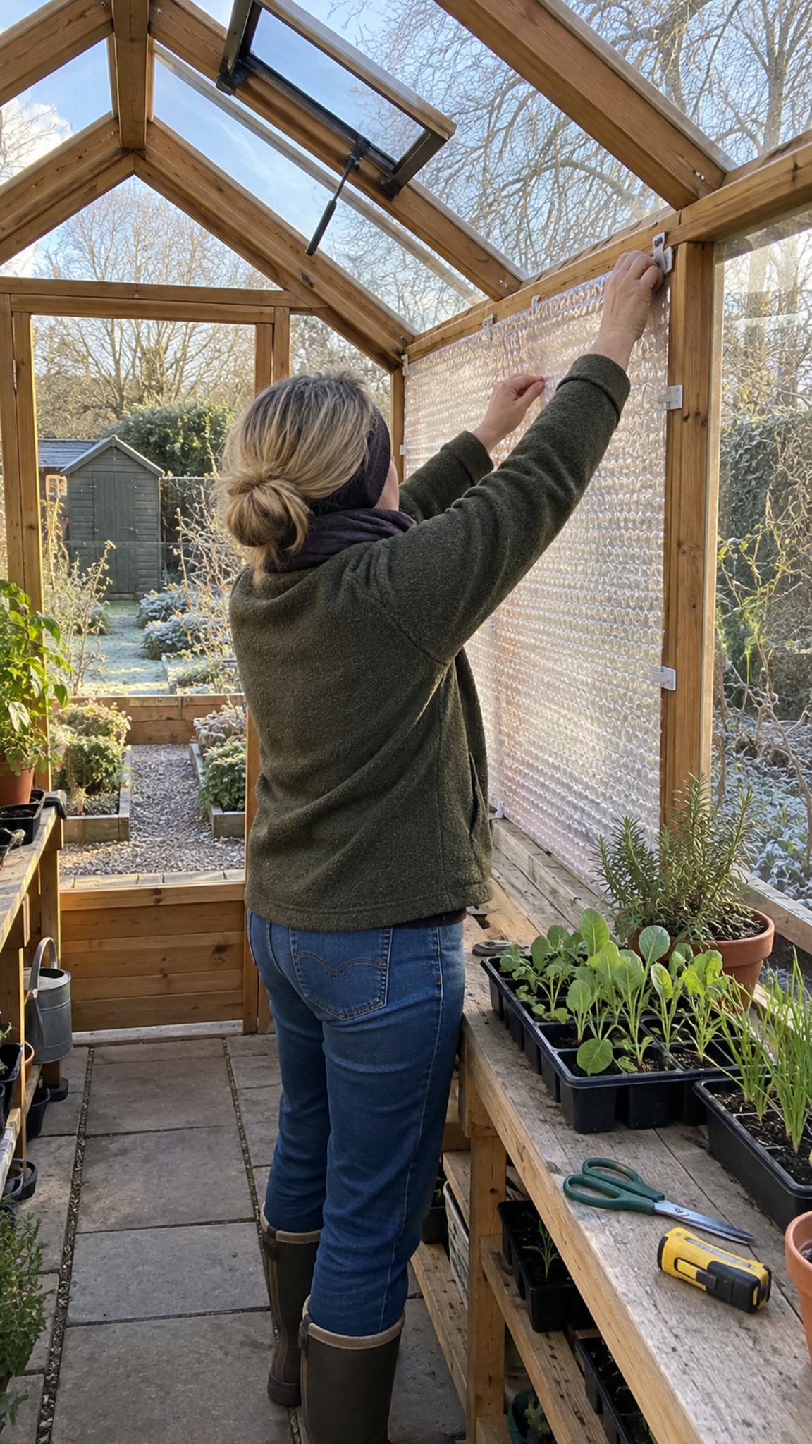 Fit horticultural bubble lining 