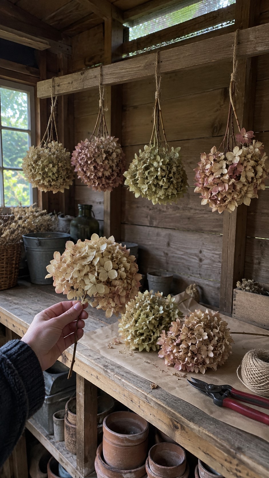 Dried Hydrangeas