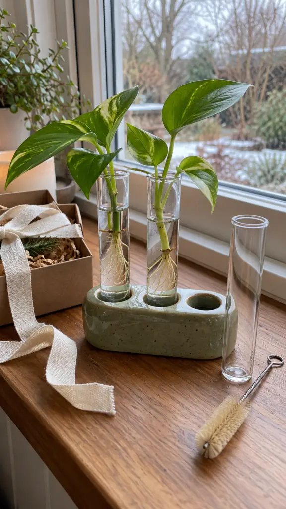Removable vessels make a propagation station easier to clean.