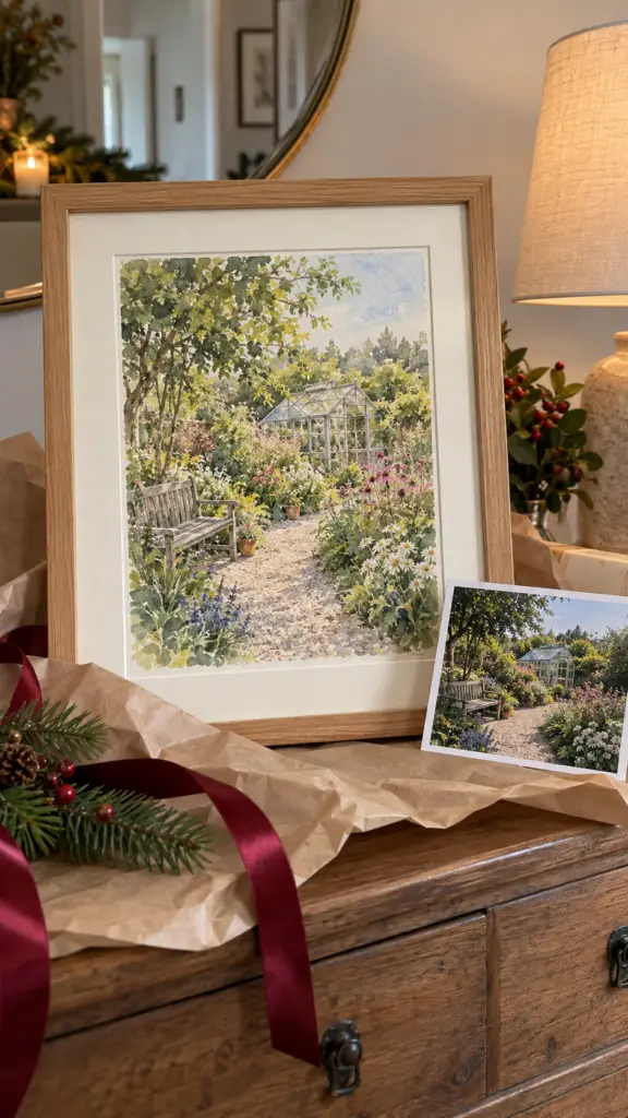 Photographs of a favourite garden can become the starting point for an art commission.